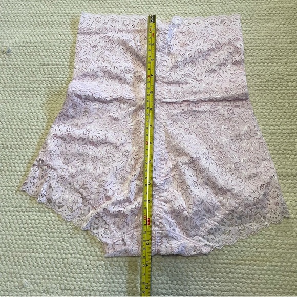 NWOT Pink Hi-Waist Shapewear Tummy Control Lace Brief Underwear Size S - Picture 6 of 8